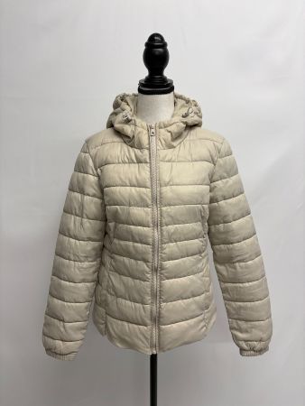 Steppjacke von Only Beige mit Kapuze Gr. M Lightdaunen