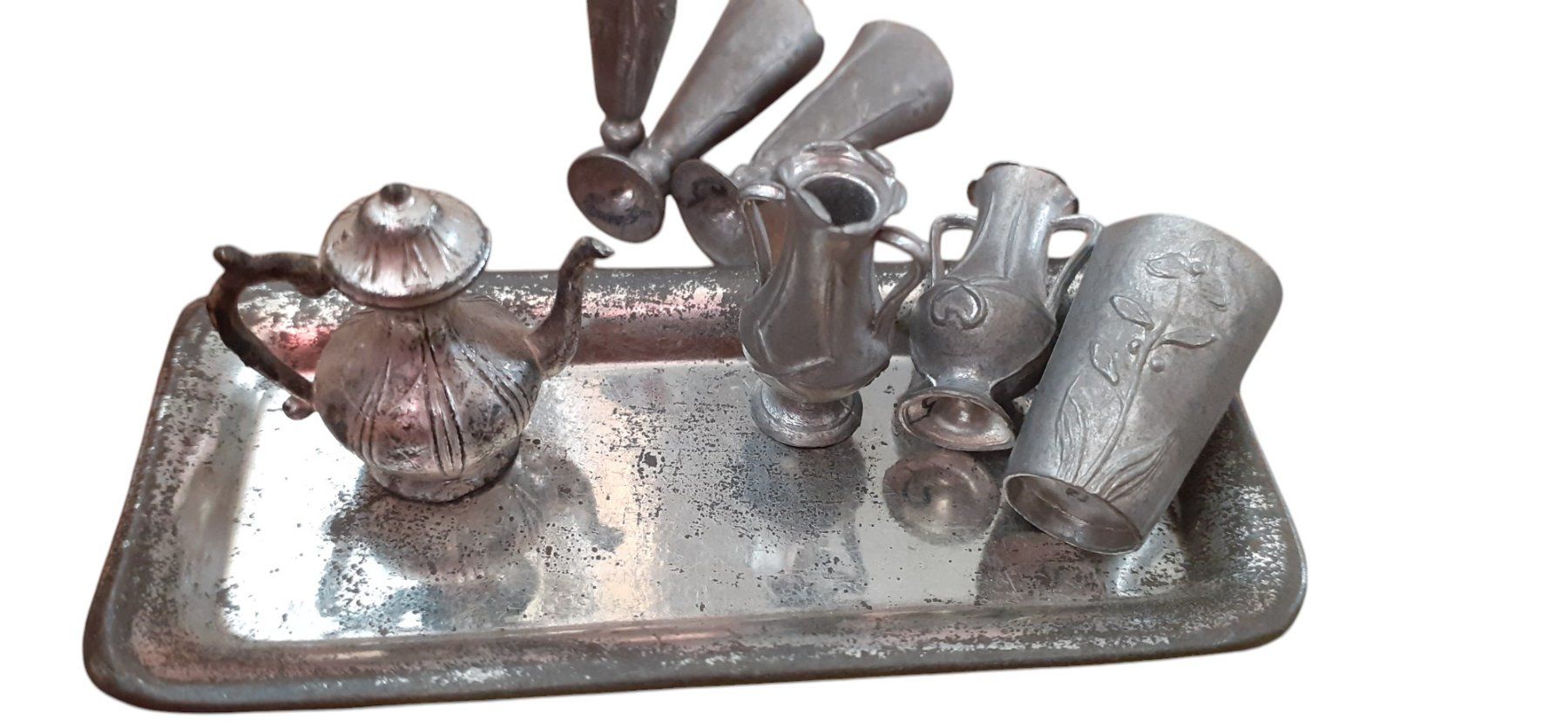 Puppenhäuser & -möbel: Puppenstube Servierset Zinn – Gebraucht aus Mörschwil von lindaswunderkiste 1
