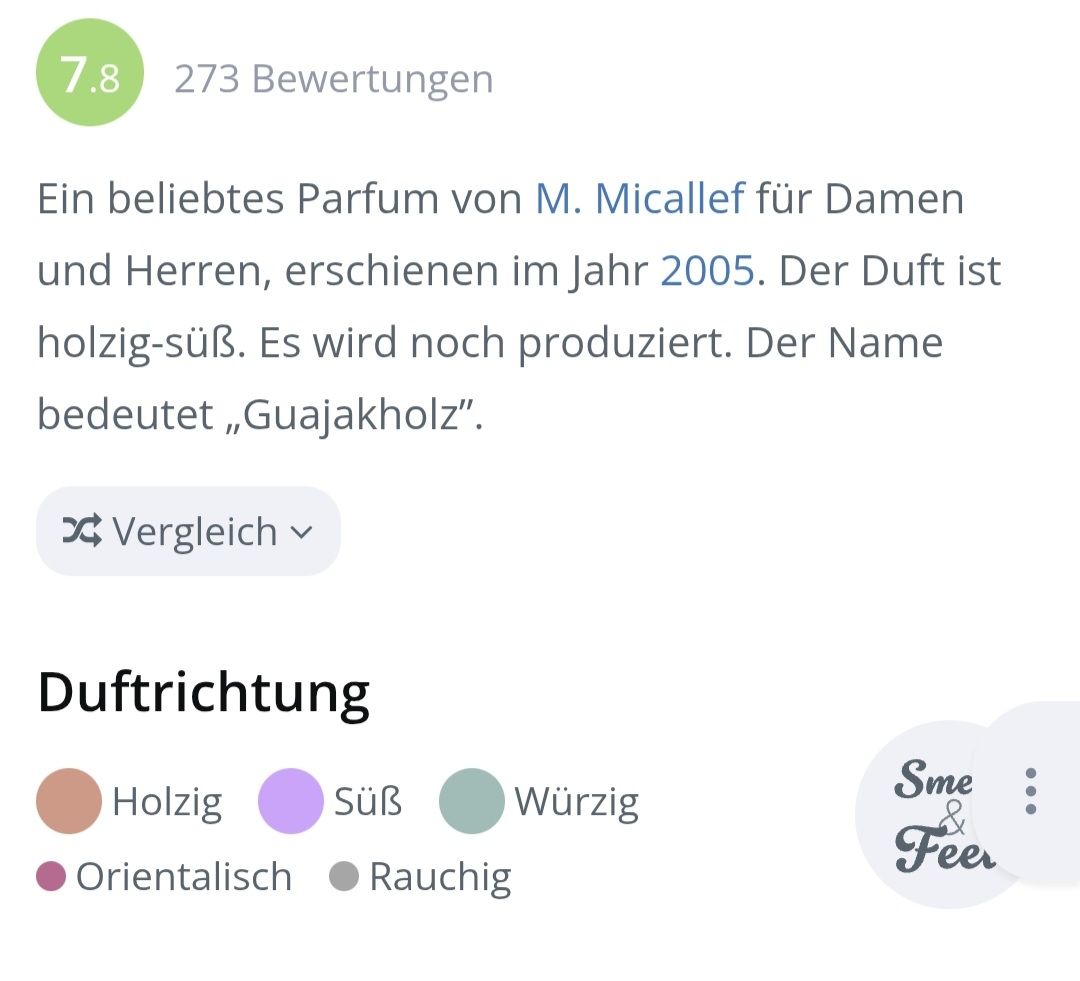 Profumi & Eau de Toilette: 2 ml GAIAC M.MICALLEF ABFÜLLUNG – Nuovo (secondo la descrizione) da St. Gallen venduto da CaliSunshine 2
