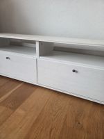 TV-Möbel weiss mit zwei Schubladen