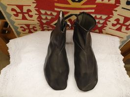 Warme Leder Finken Hausschuhe, Mest, Lederfüsslinge, neu