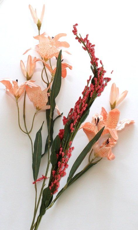 Bastelsets: Seidenblumen lachs / orange – Neu (gemäss Beschreibung) aus Schlatt TG von kreativ-atelier