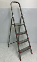Klappleiter 4 Stufen 140 cm aus Aluminium - Haushaltsleiter