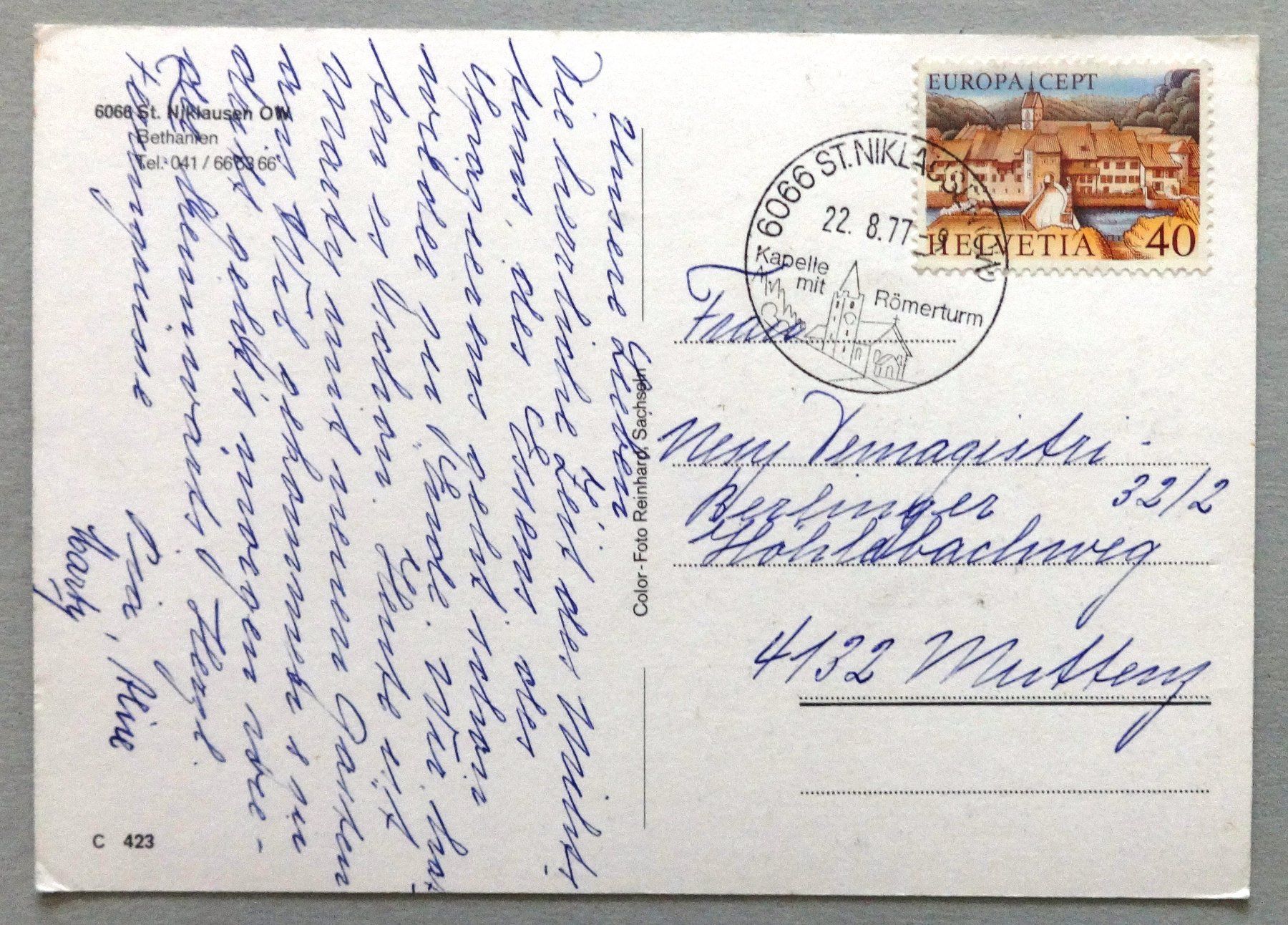 Cartes postales: St. Niklausen, Bethanien – D'occasion à Fétigny par Billy2miny 1