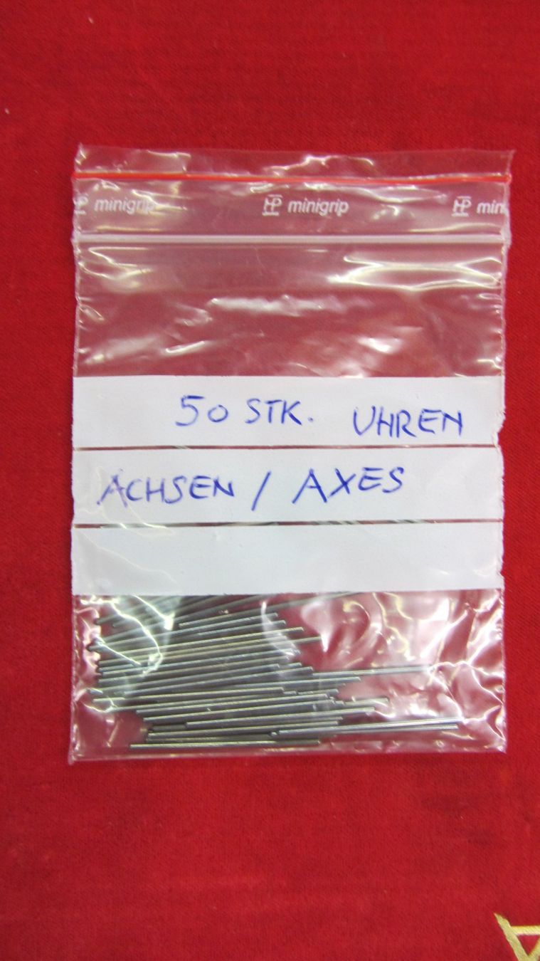 Orologi: 50 Stk. Uhrenachsen, Stifte, Axes – Nuovo (secondo la descrizione) da Hölstein venduto da federhaus