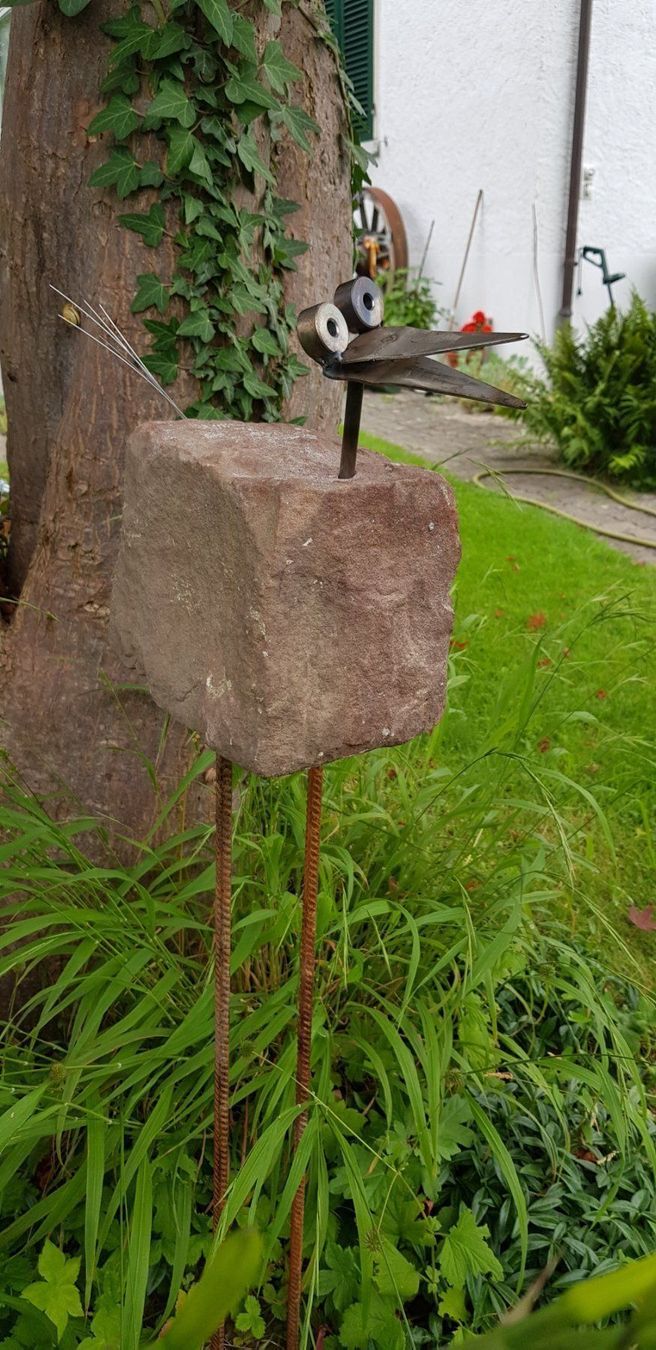 Skulpturen & Statuen: Stein- Metall-Vogel – Gebraucht aus Schaffhausen von beny06 8
