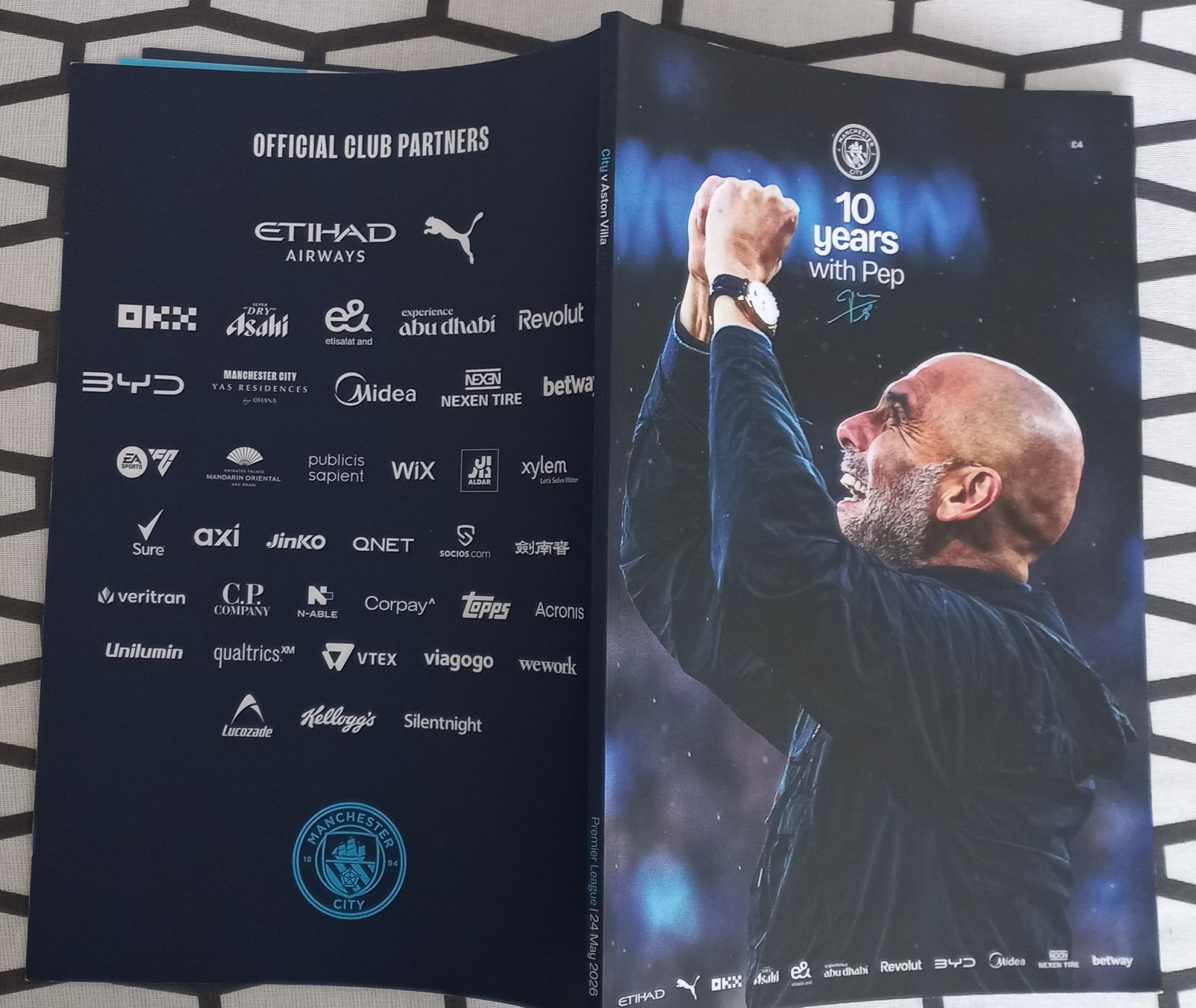 Documenti: Programmheft Manchester-City v Aston Villa 24.Mai 2026  – Nuovo (secondo la descrizione) da Arch venduto da rukus01 1