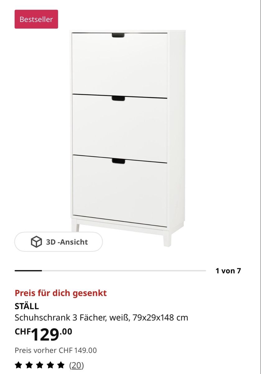 Armadi: Schuhschrank IKEA Ställ – Usato da Zeihen venduto da domtsche 2