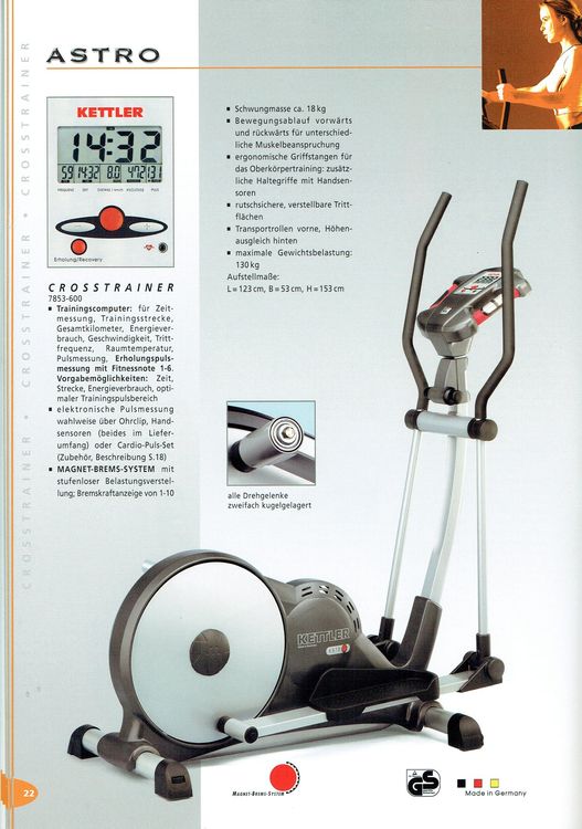 Kettler clearance astro elliptical