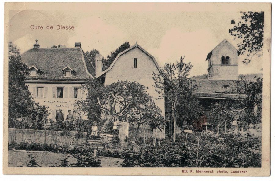 Cartoline postali: Cure de Diesse, animée, circulée 1912 – Usato da Frauenfeld venduto da POML