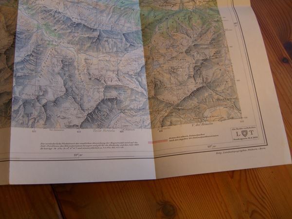Cartine & Atlanti: Antike Karte,"Ofenpass" v.1966,1: 50 000 – Usato da Winterthur venduto da Gaia 3
