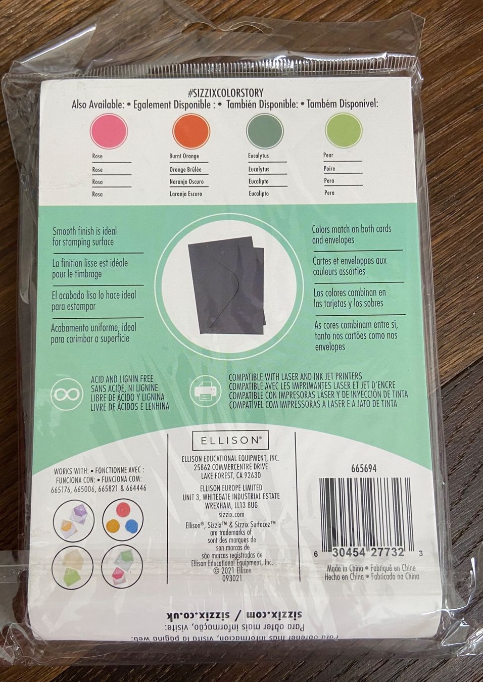 Sizzix Carta: Sizzix Karten und Couvert-Set – Nuovo e nell'imballaggio originale da Zürich venduto da Sunset69 2