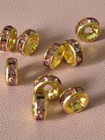 50 Beads Perlen Strass Krälleli Kette Halsband Armband Knopf