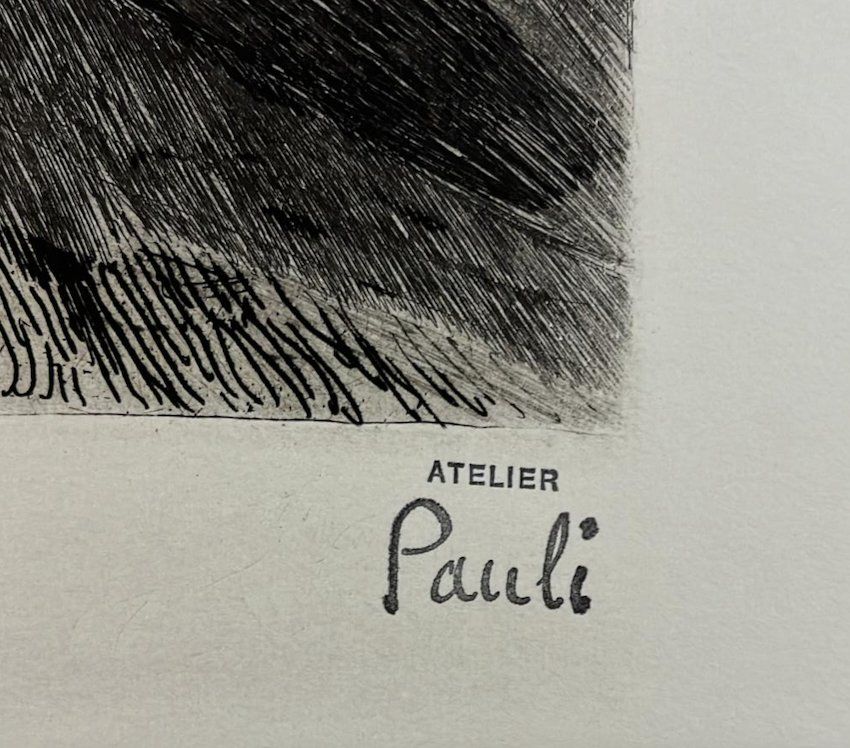 Radierung von Fritz Pauli (ID b5053) | Kaufen auf Ricardo