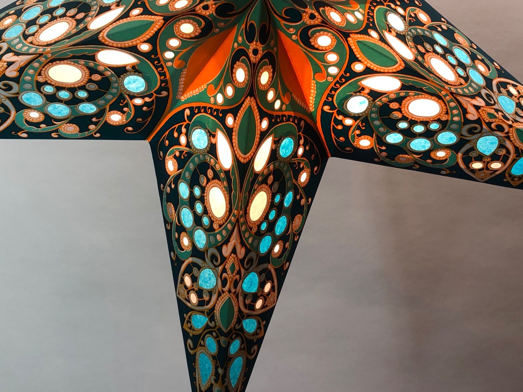 Ghirlande e barre luminose: Leuchtstern - monsoon 60cm / mit Kabel + LED – Nuovo e nell'imballaggio originale da Bergdietikon venduto da Garak 3