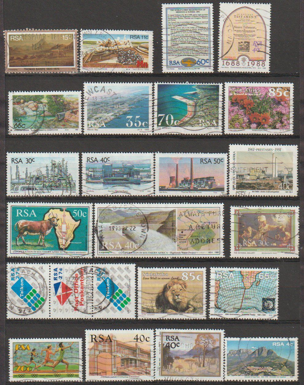 Alle Briefmarken: Afrique du Sud – Gebraucht aus Crans-Montana von kira56