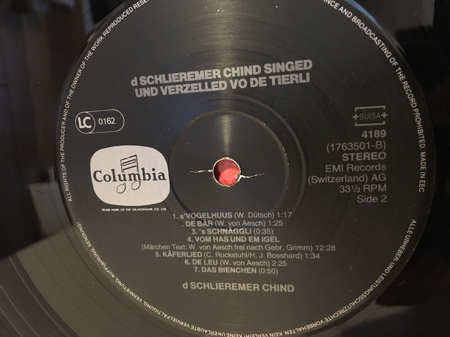 Dischi in vinile: Schallplatte - d Schlieremer Chind - EMI Record – Usato da Andwil SG venduto da Rainboli 6