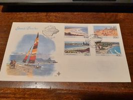 Afrique du Sud - Carte philatélique Durban Beaches 1983!