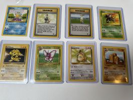 Pokemon Konvolut 8 Karten / Base Set 2