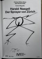 Original Harald Naegeli Kunstwerk