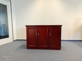BEMONDI Sideboard / Kommode 3-türig Cognac – Holzfurnier