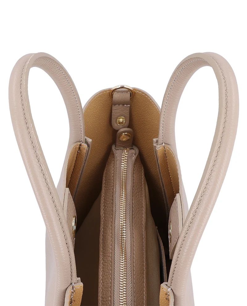 Borse da donna: Umhängetasche / Shopper Leder Beige – Nuovo (secondo la descrizione) da Langwiesen venduto da TinaB93 4