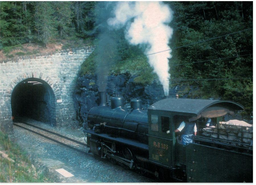 Cartoline postali: RhB Dampflok SLM G 4/5 – Usato da Frauenfeld venduto da POML