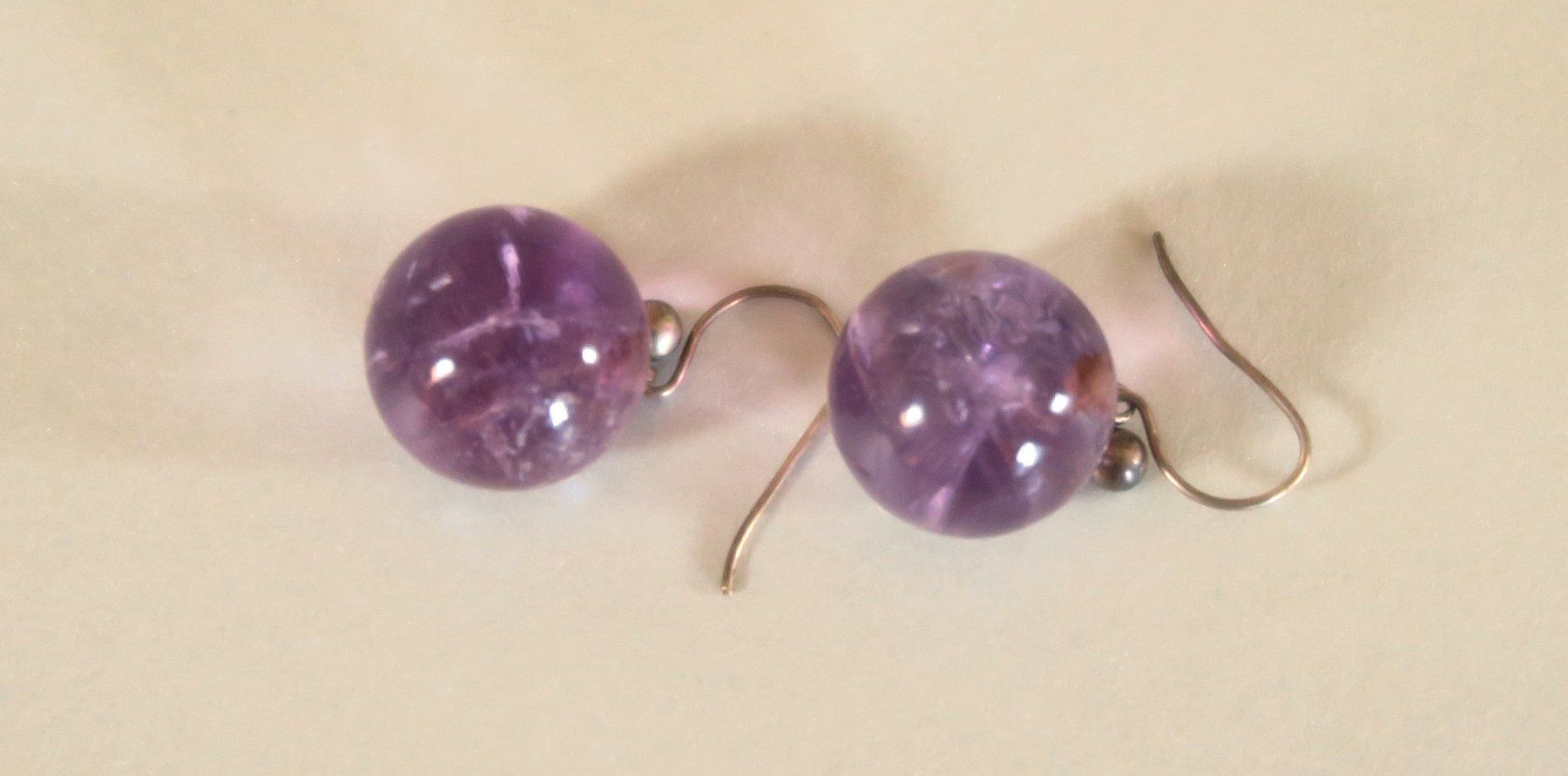 Orecchini pendenti & Orecchini a lobo: Ohrhänger Amethyst Kugeln – Usato da Brittnau venduto da marlenestone 5