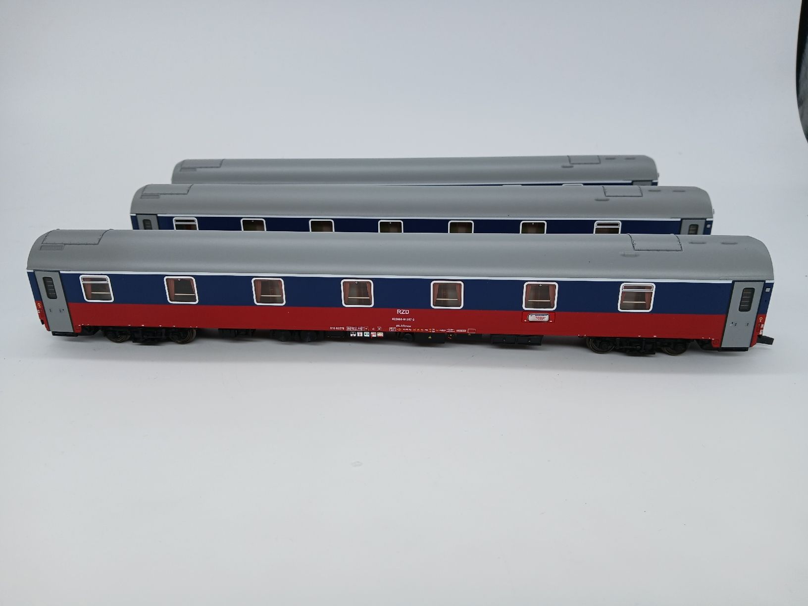 LS Models Modellini di ferrovie: LS Models Set 48 026 RZD WLAB 3 Teilig – Nuovo (secondo la descrizione) da Interlaken venduto da F.Loco 2