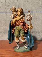 Vintage italy Shepherd Figurine with Lamb, Nativity Scene