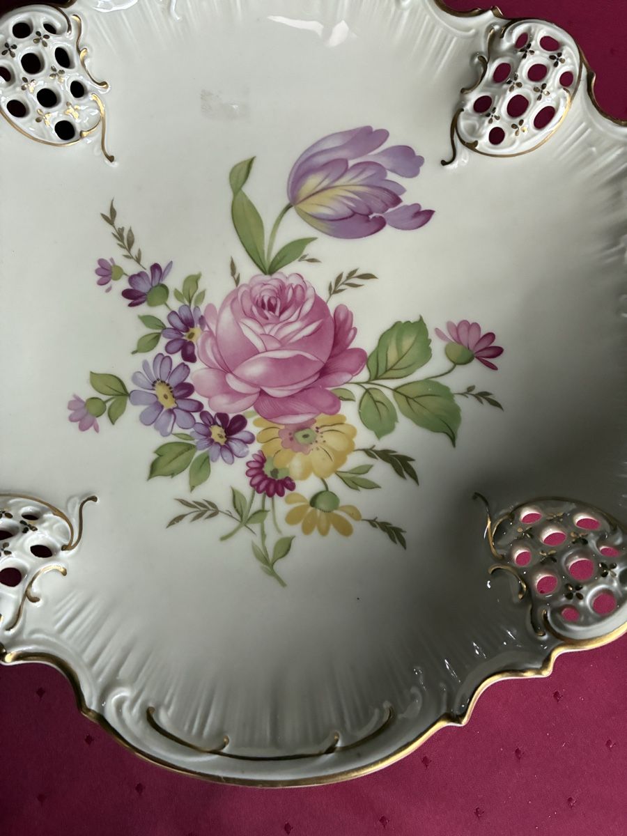 Rosenthal Schalen: Rosenthal grosse Gebäckschale – Gebraucht aus Dornach von Rosengarten 1