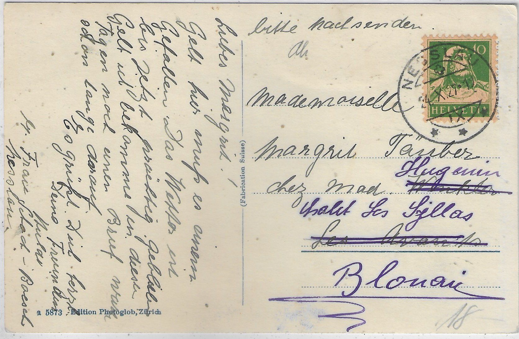 Cartoline postali: Nesslau-Neu St. Johann - Generalansicht – Usato da Ettingen venduto da Kartenplanet 1