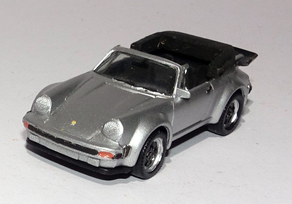 Herpa – Porsche 911 Turbo Cabriolet Jaune Racing – MiniKit à Monter Sans Colle, échelle 1:43, Collection Ou Décoration