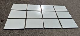 USM Metallelemente 500x350 weiss, mit altem Abbug. 12 Stück.