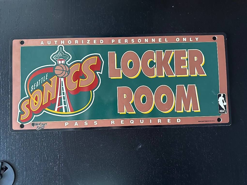 Schilder: Seattle Sonics Room locker Schild – Gebraucht aus Stansstad von Martman19