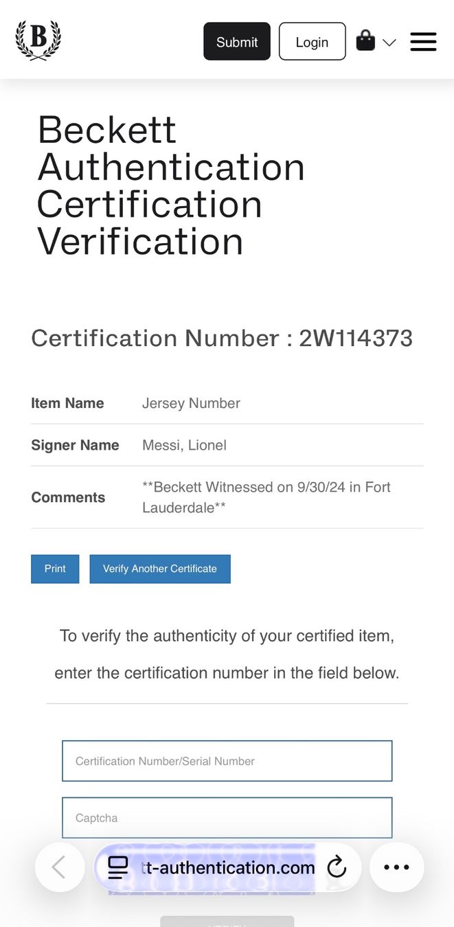 Autografi: Messi Original Autogramm Barcelona Trikot Beckett BAS – Nuovo e nell'imballaggio originale da Bachenbülach venduto da inn_5kmg 3