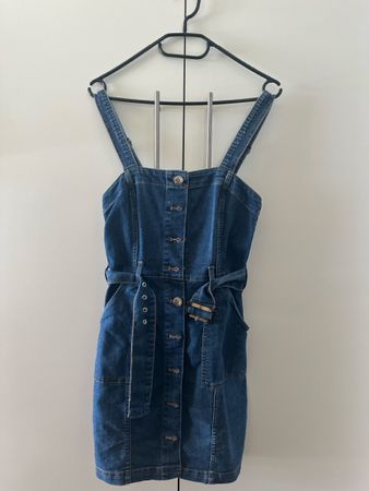 Jeanskleid mit Gürtel, Grösse 34