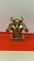Figur Stier Taurus Sternzeichen Metall antik Stil Horoskop