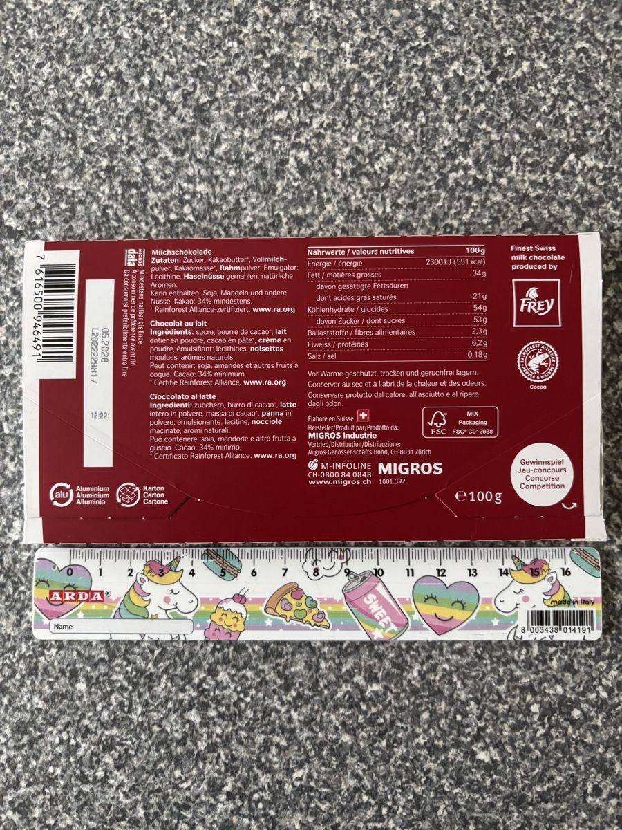 Migros Cibi & Specialità: Swiss Schokolade - ungeöffnet  – Nuovo e nell'imballaggio originale da Oberglatt ZH venduto da Fenial68 1
