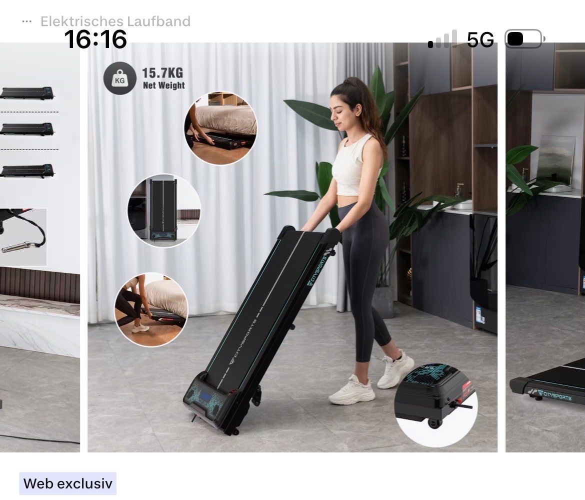 Hometrainer: Laufband – Usato da Rüschlikon venduto da Gioia82
