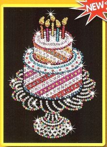 Bastelsets: Paillettenbild Sequin Art - Torte – Neu und originalverpackt aus Greifensee von MIN3