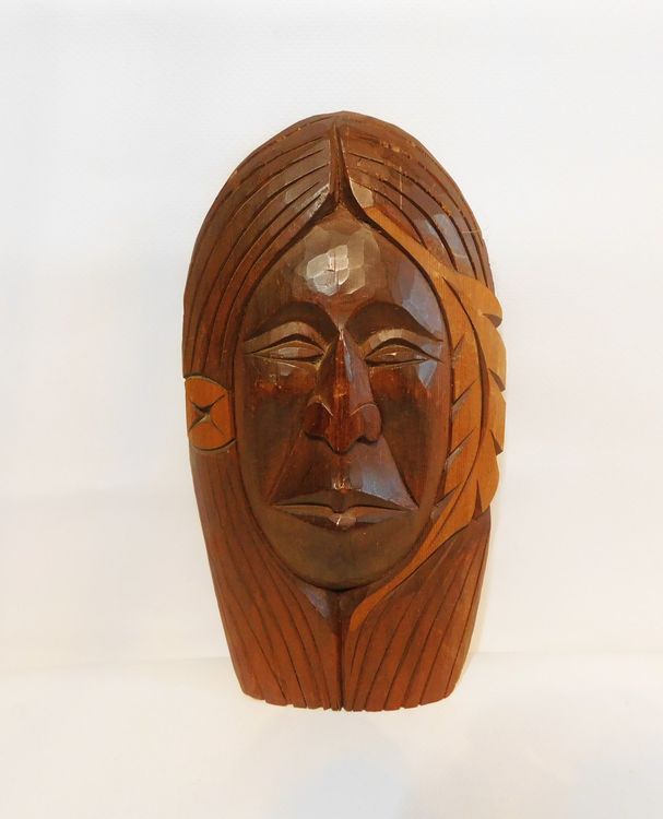 NOVICA Handgeschnitzte Holzmaske – Hibiskusholz, Balinesisches Kunsthandwerk, Einzigartiges Deko-Objekt