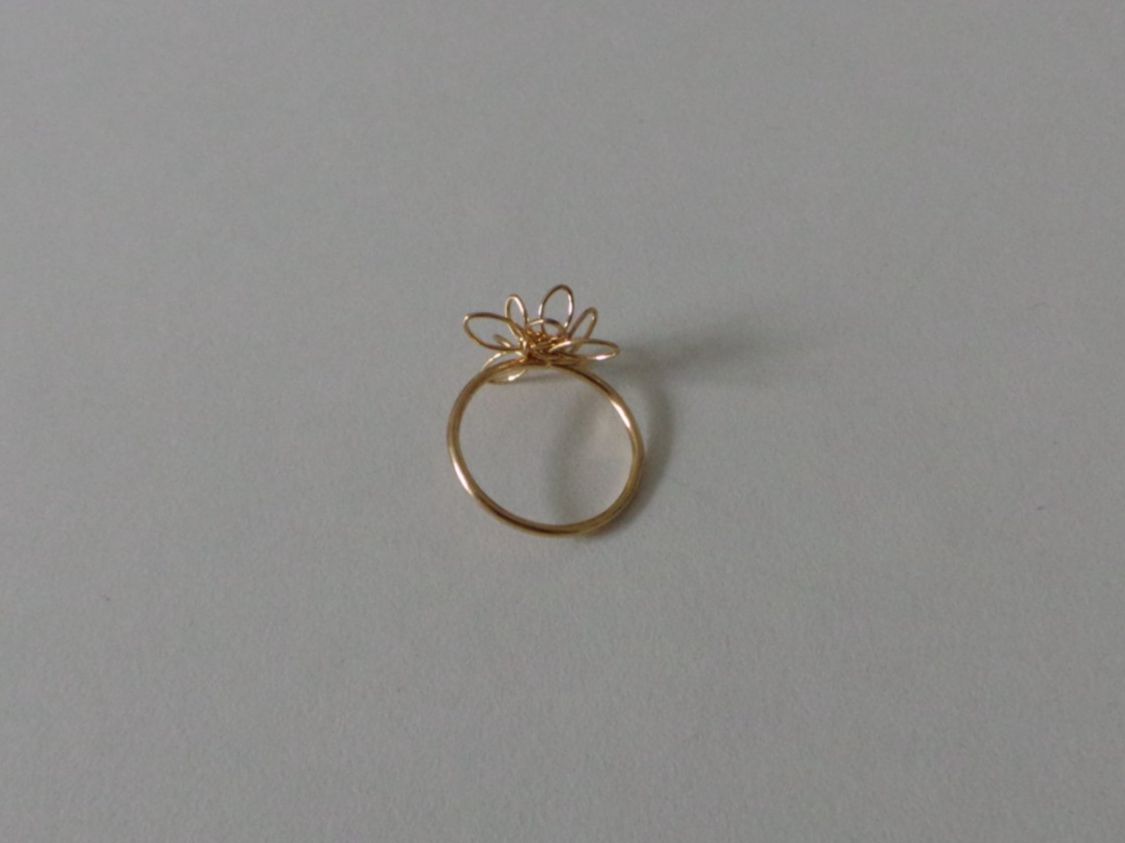 Anelli: Ring goldarbig, Motiv filigrane Blume, U53 – Nuovo (secondo la descrizione) da Flamatt venduto da Tattoo18 2