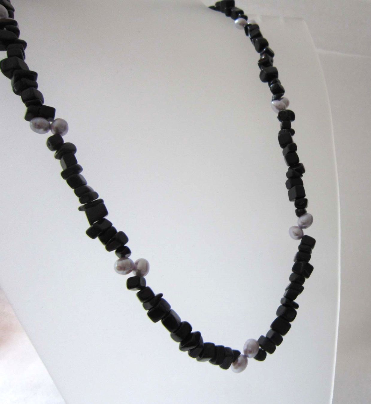Colliers: 💎 Onyx Kette mit Perlen – Neuf (Voir description) à Matzingen par zingana 1