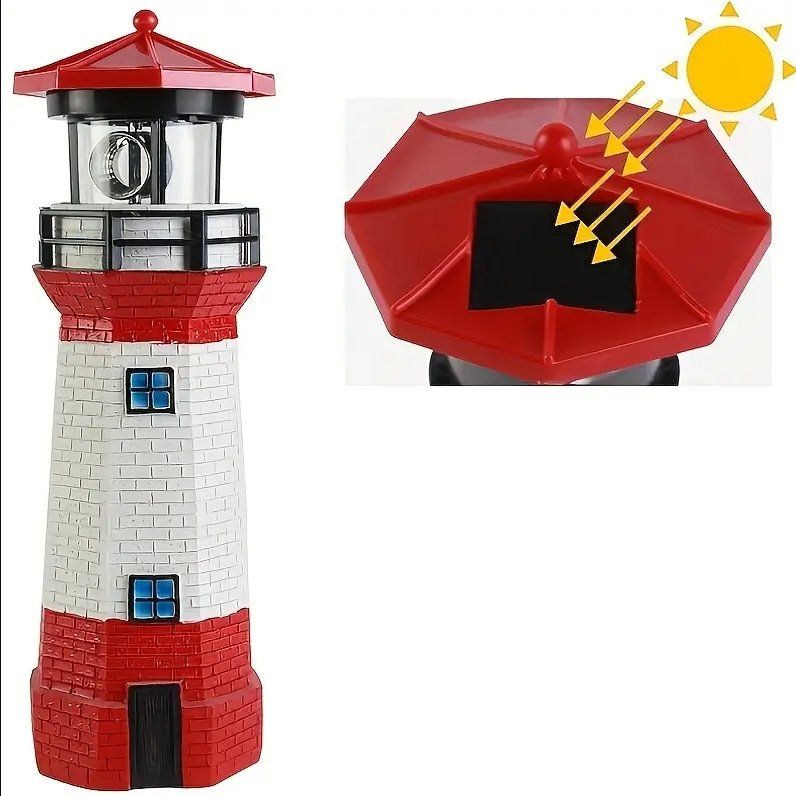 Tutte le decorazioni: Solar Leuchtturm mit rotierendem Reflektor – Nuovo e nell'imballaggio originale da Diepoldsau venduto da preisparadies-ch 8