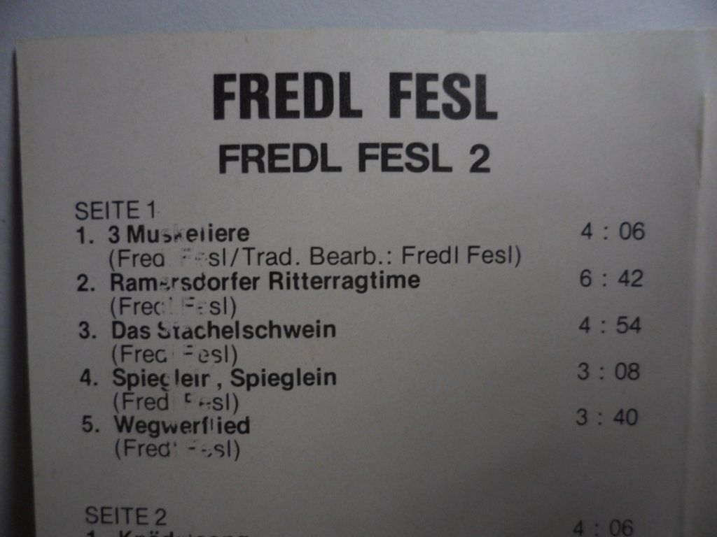 Musicassette: FREDL  FESL   2 – Usato da Langnau i. E. venduto da gf2_29jt 1