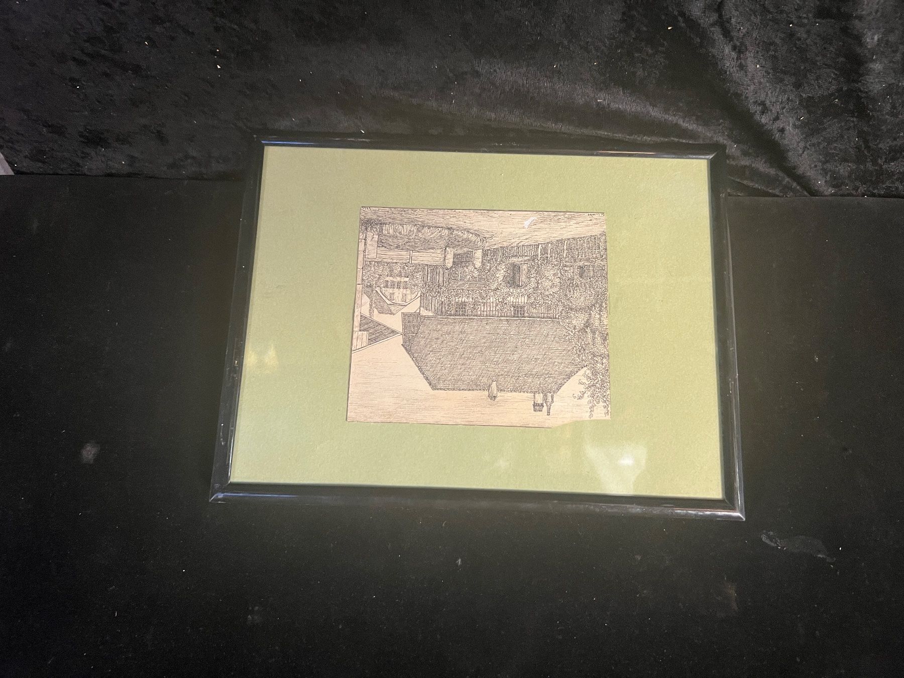 Dipinti: ENCRE DE CHINE ANCIENNE SIGNÉE – Usato da Genève venduto da Qanil77