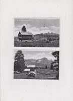 2 cartes postales Les Ecovets Restaurant Villars sur Ollon