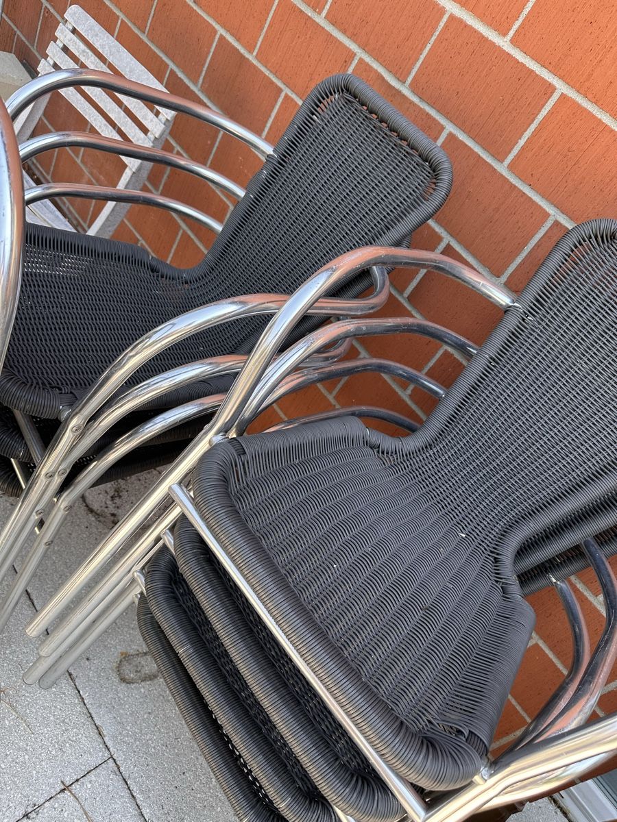 Sedie: Bistro/Gartenstuhl Aluminium, dunkelgrau  – Usato da Dübendorf venduto da medusa37 2