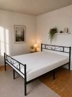 Doppelbett 160x200 cm Conforama Florenz + IKEA Matratze
